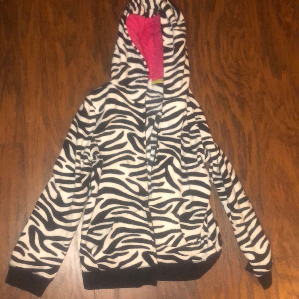Kids 6x zebra jacket